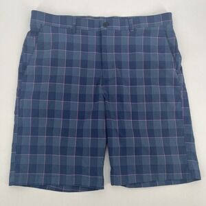 PGA Tour Mens 38 Golf Shorts Performance Stretch Striped Plaid Preppy Casual